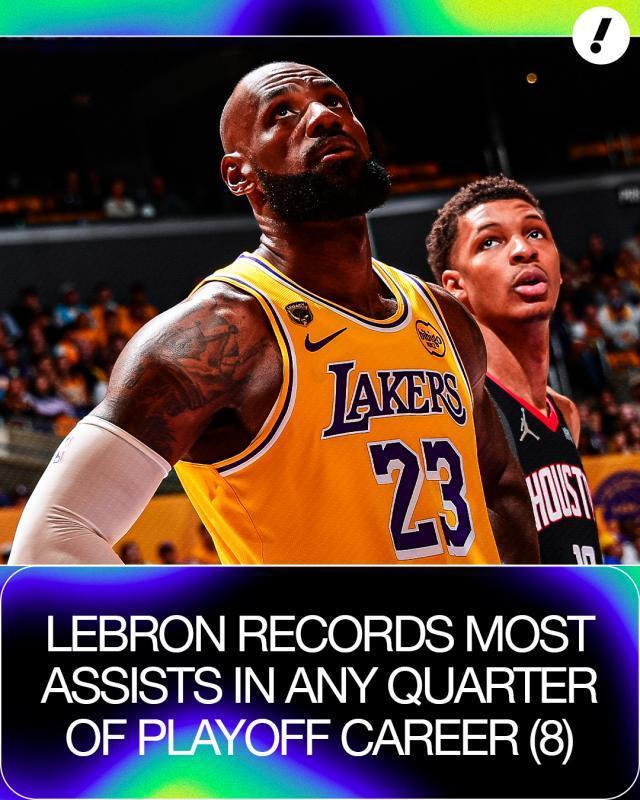 湖人逆转火箭 詹姆斯19+13+8+2抢断引领胜利